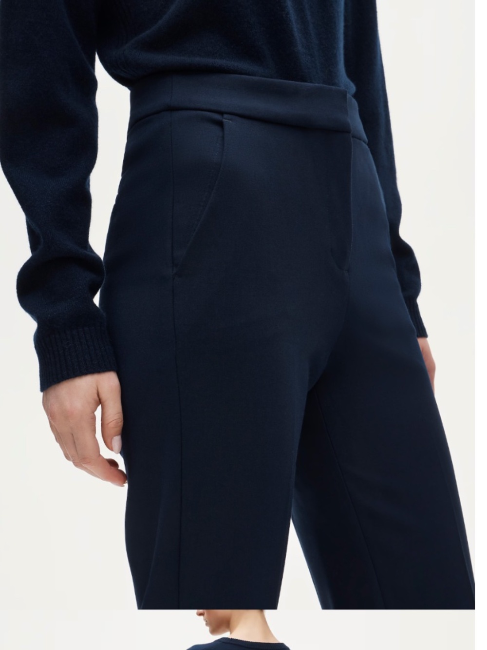 J. Crew Kate Pants in Four Season Stretch - Navy Blue - Picture 2 of 2